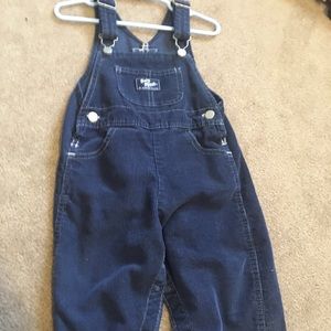 24 month Oshkosh corduroy overalls navy blue